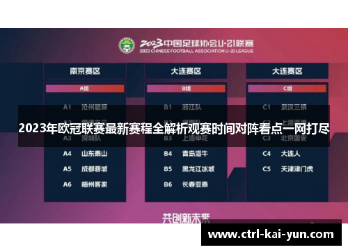 2023年欧冠联赛最新赛程全解析观赛时间对阵看点一网打尽